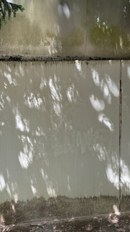 graffiti-Entfernung schrift nachher